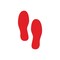5S Supplies 5S Corner Markers, 3 1/2 in W., 9 1/2 in L., 0.003 in Thickness, 25 PK VSF-FOOTPRINTS-ORANGE - alternate 1